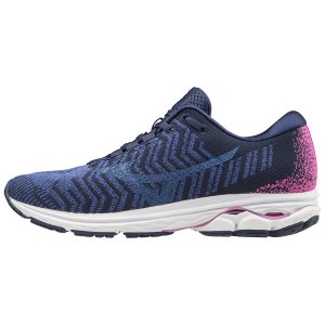 Mizuno Wave Rider Waveknit3 Bayan Koşu Ayakkabısı Mavi (Tr.OXB)